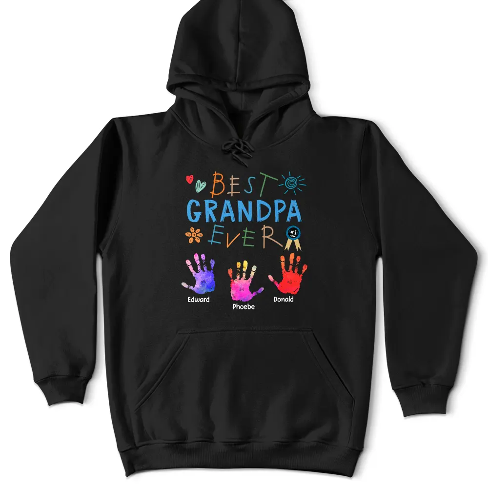 Best Grandpa Ever - Personalized T Shirt