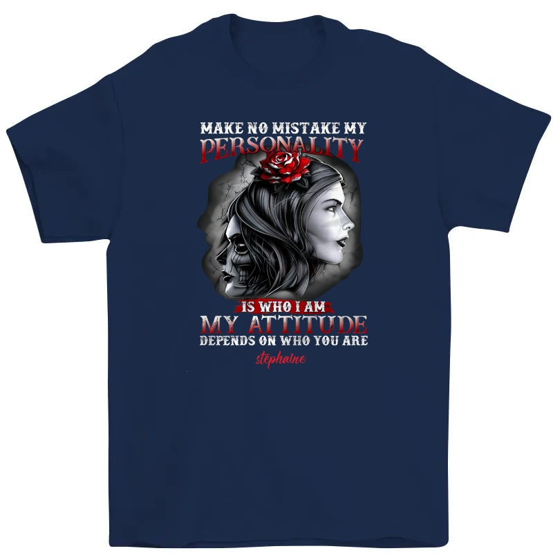 Personalized Women Skull T Shirt