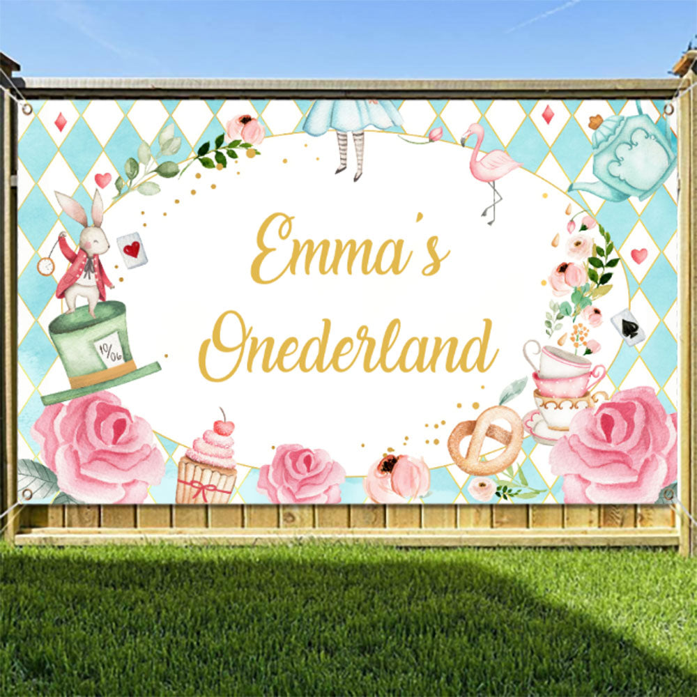 2 Colors Birthday Girl Backdrop Ba Banner
