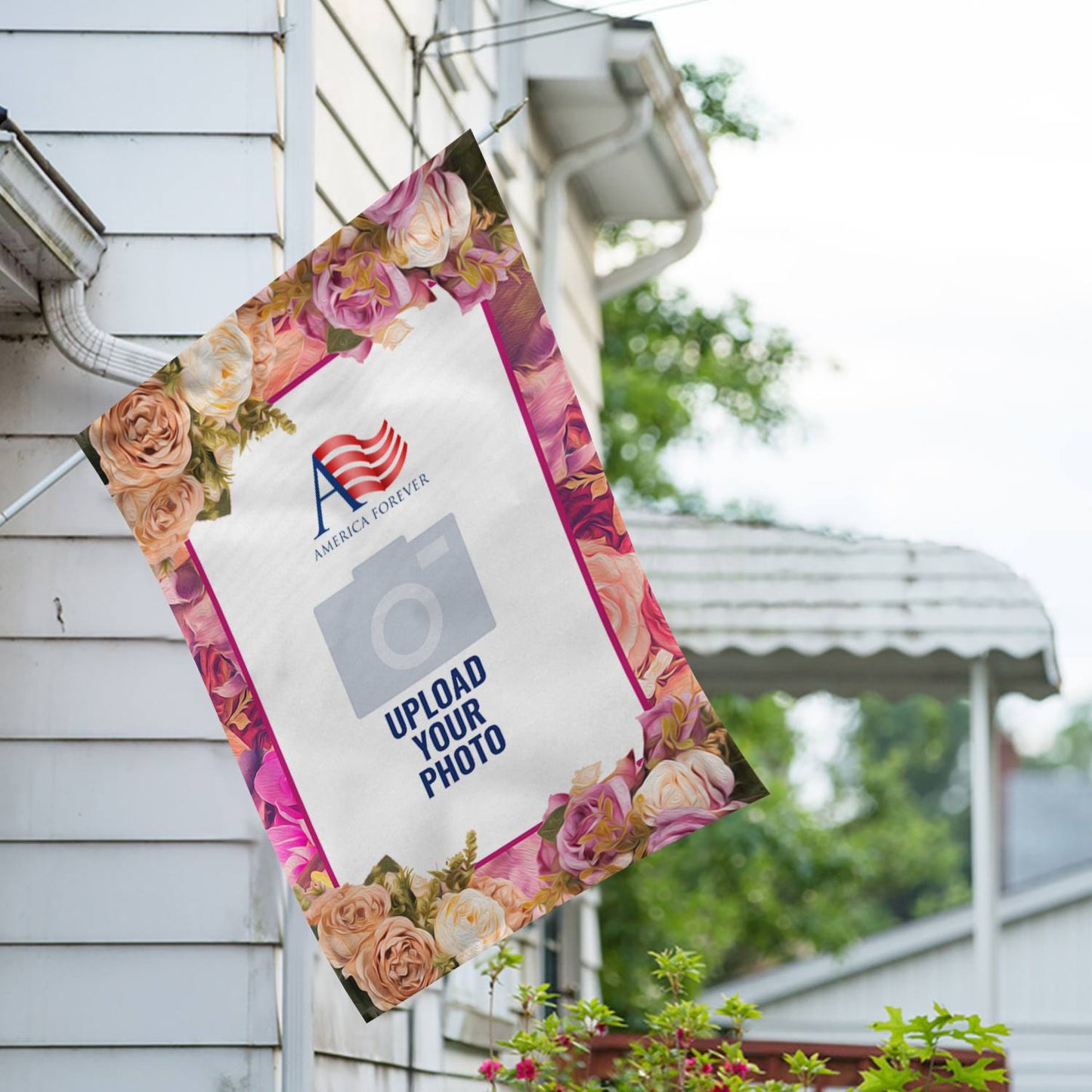 Personalized Rosie Pink House Flag & Garden Flag