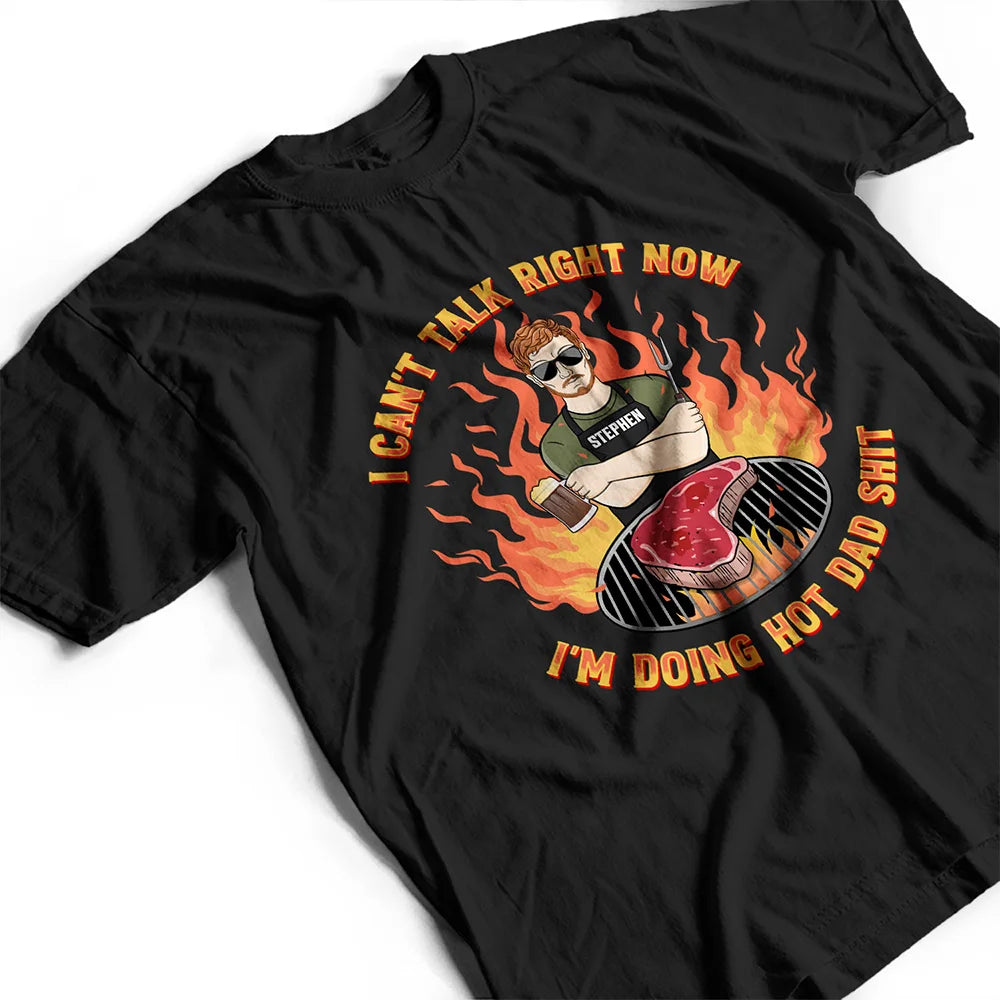 Doing Hot Dad Stuff - Personalized T Shirt