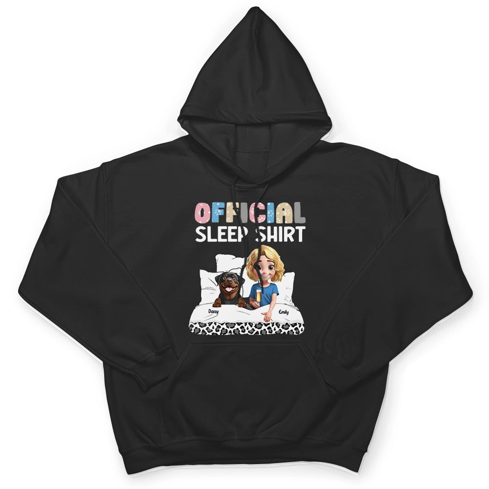 Dog Mom Official Sleep Shirt - Personalized T Shirt