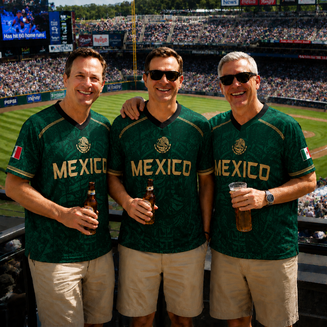 Forest Green Mayan Tribal Mexico Custom Patriotic Football Jersey