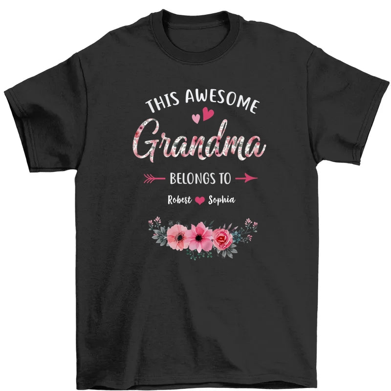 This Awesome Neena Belongs To Them – Personalized Mother's Day T-Shirt