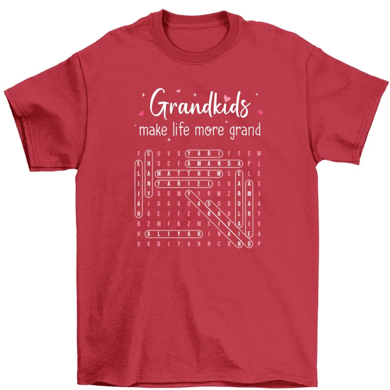The Greatest Gift You Ever Know Word Search Puzzle Art - Personalized Shirt - Gift For Grandma