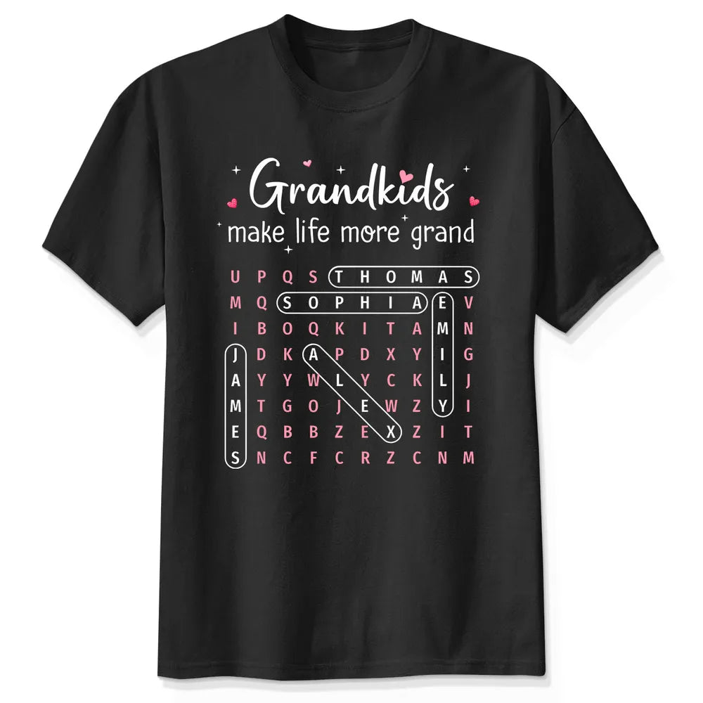 The Greatest Gift You Ever Know Word Search Puzzle Art - Personalized Shirt - Gift For Grandma