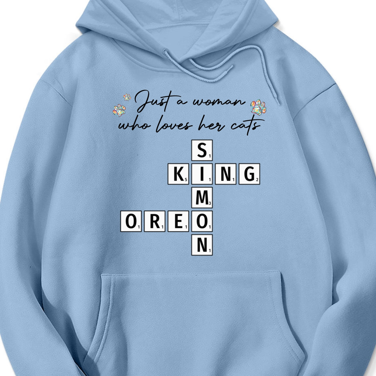 Just A Woman Who Loves Dogs Cats Crossword Puzzle Art Personalized Shirt
