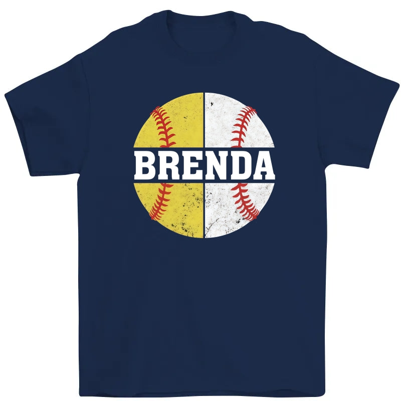 Custom Softball Baseball Mom Shirt: Personalized Sports T-Shirt