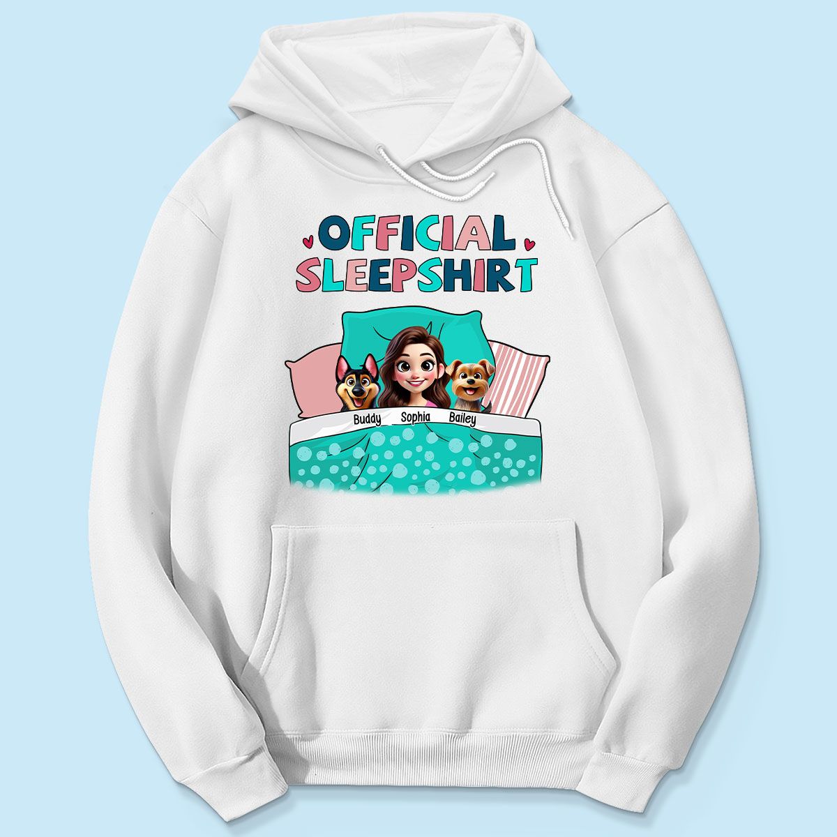 My Official Sleepshirt 3D Cute Dogs Personalized Shirt, Gift For Dog Mom