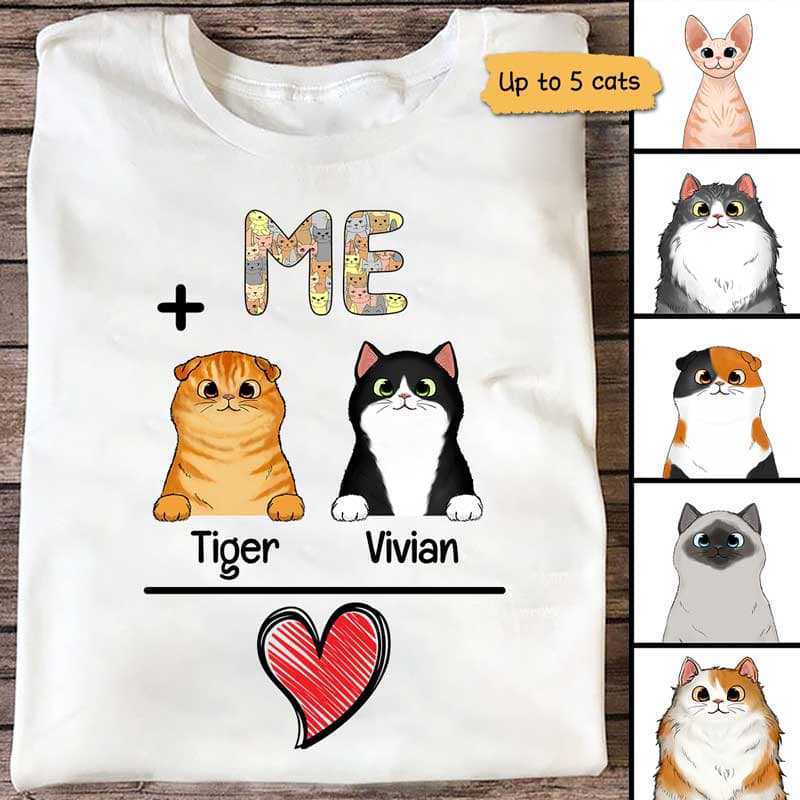 Me And Cats Is Love Personalized Women Tank Top V Neck Casual Flowy Sleeveless