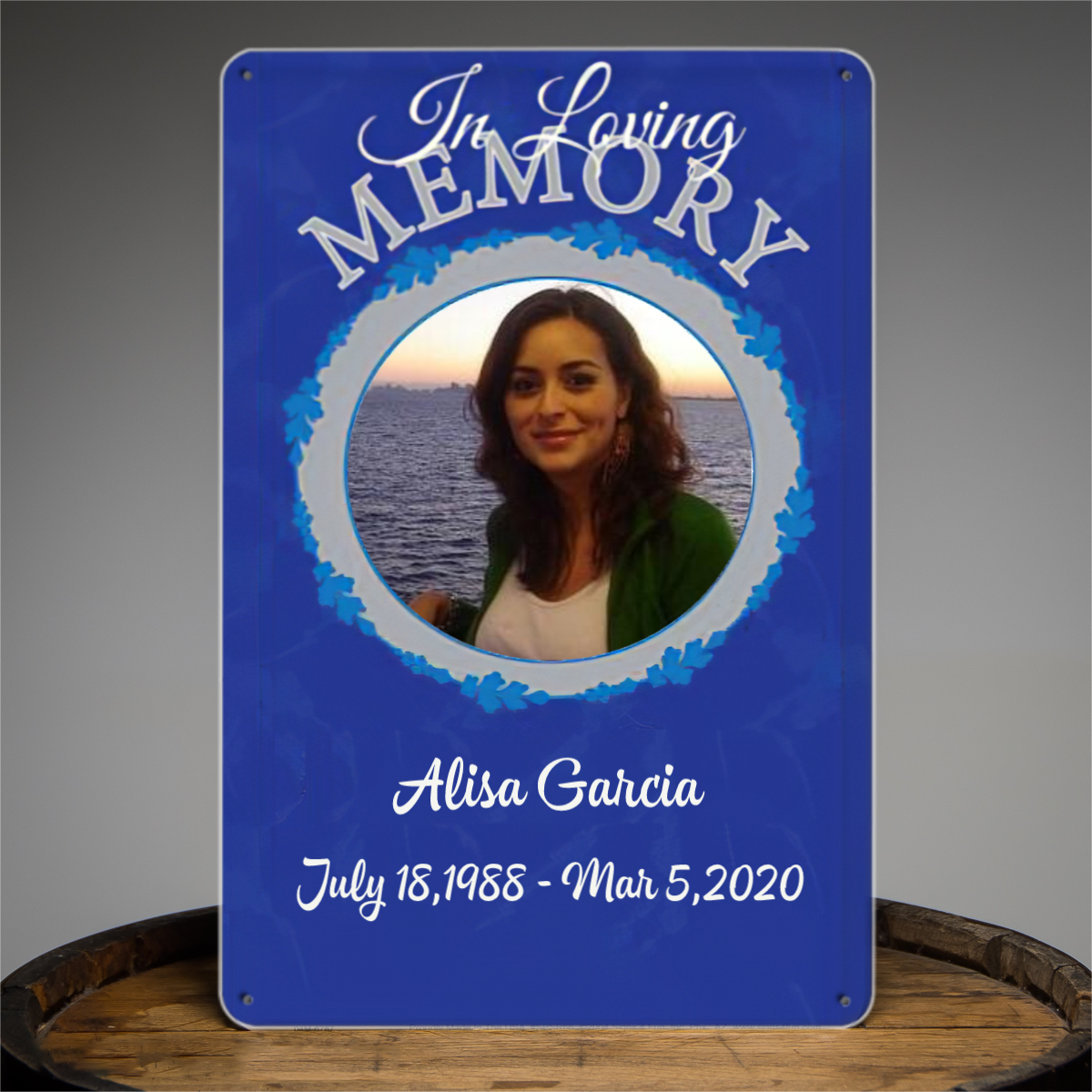 In Loving Memory – Personalized Photo Memorial Tin Signs
