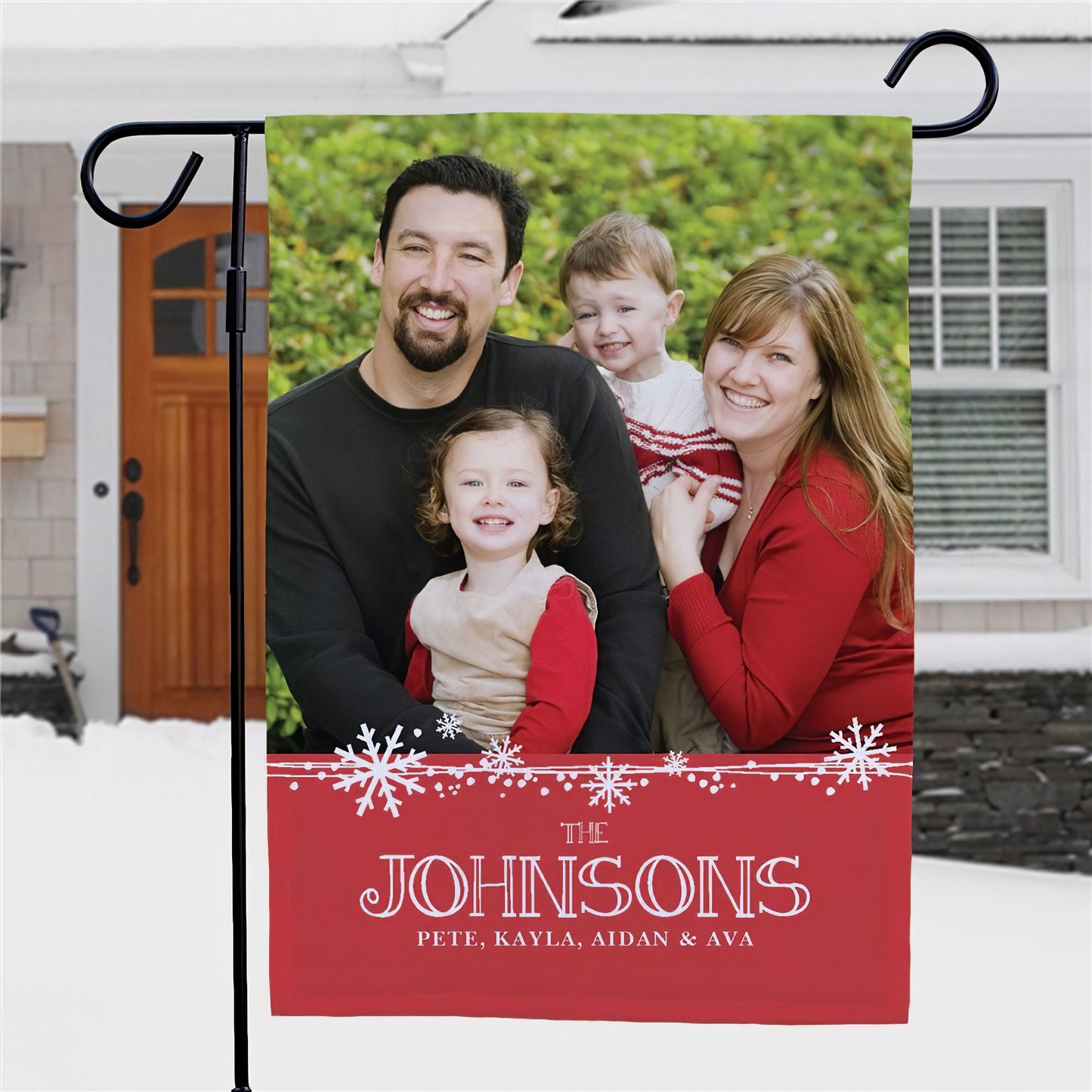 Personalized Family Photo Garden Flag